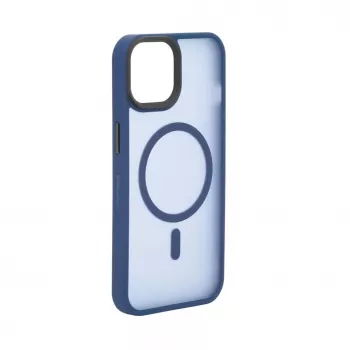 Evelatus Apple iPhone 13 Pro Max Custodia ibrida compatibile MagSafe PC+TPU blu