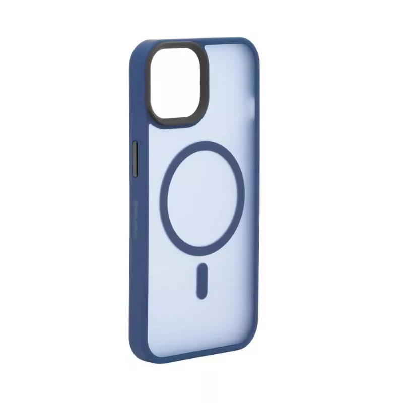 Evelatus Apple iPhone 13 Pro Max Custodia ibrida compatibile MagSafe PC+TPU blu