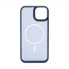 Evelatus Apple iPhone 13 Pro Max Custodia ibrida compatibile MagSafe PC+TPU blu