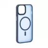 Evelatus Apple iPhone 14 Custodia ibrida compatibile MagSafe PC+TPU blu