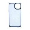 Evelatus Apple iPhone 14 Custodia ibrida compatibile MagSafe PC+TPU blu