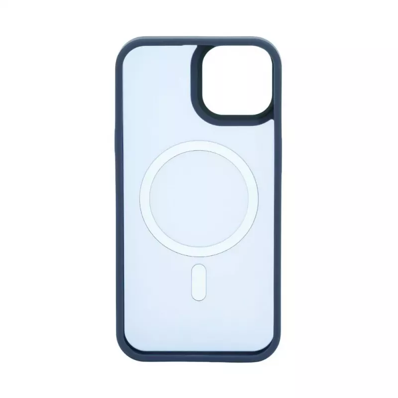 Evelatus Apple iPhone 14 Custodia ibrida compatibile MagSafe PC+TPU blu