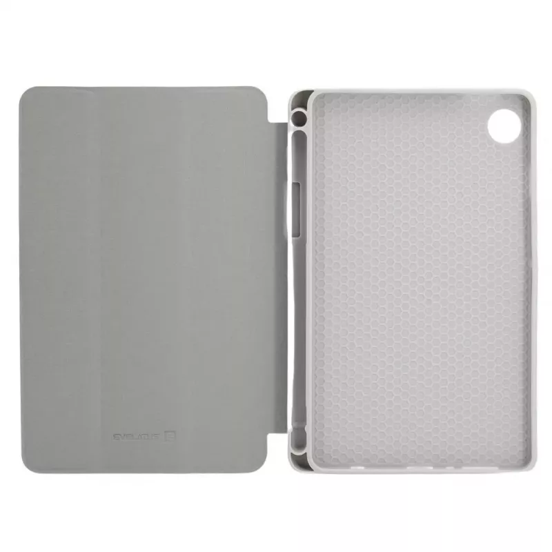 Evelatus Galaxy Tab A9 Custodia per tablet con interno in simil-microfibra argento