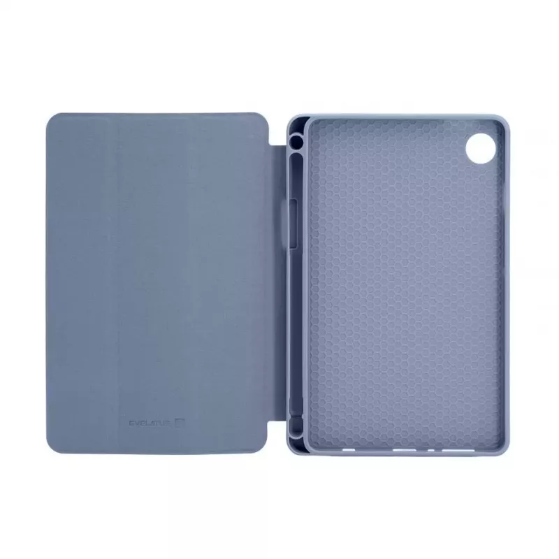 Evelatus Galaxy Tab A9 Custodia per tablet con interno in simil-microfibra grigio lavanda