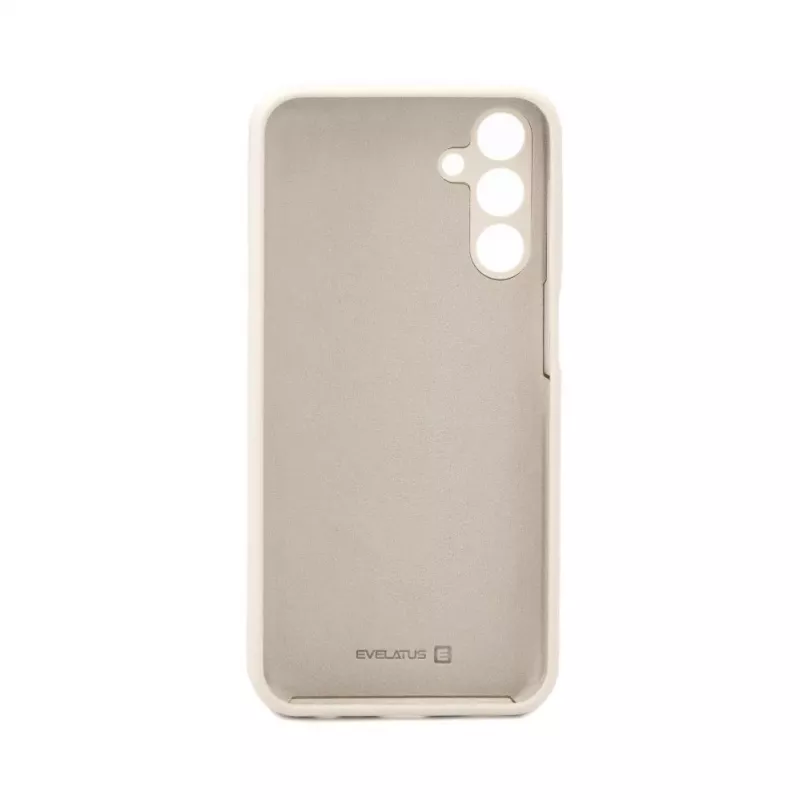 Evelatus Samsung Galaxy A15 Custodia in Silicone Premium Soft Touch Bianco Antico