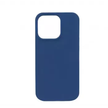 Connect Apple iPhone 15 Custodia in Silicone Premium MagSafe Soft Touch New Function Blu Mezzanotte
