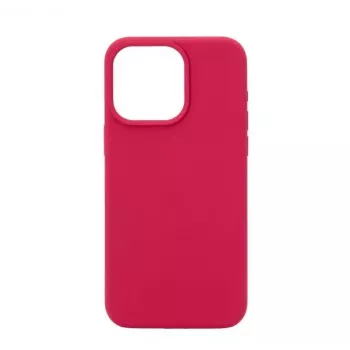 Connect Apple iPhone 15 Pro Custodia in Silicone Premium MagSafe Soft Touch New Function Rosso Rosa