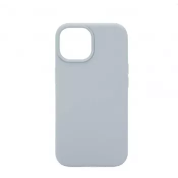 Connect Apple iPhone 13 Custodia in Silicone Premium MagSafe Soft Touch New Function Grigio Blu