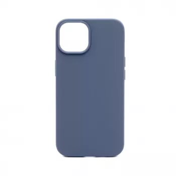 Connect Apple iPhone 14 Custodia in Silicone Premium MagSafe Soft Touch Blu Mezzanotte
