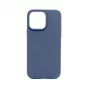 Connect Apple iPhone 14 Pro Custodia in Silicone Premium MagSafe Soft Touch New Function Blu Mezzanotte