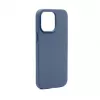 Connect Apple iPhone 14 Pro Max Custodia in Silicone Premium MagSafe Soft Touch Blu Mezzanotte