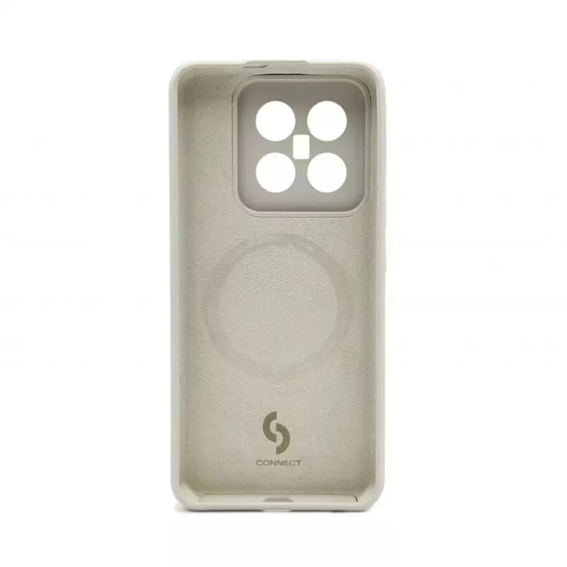 Connect Xiaomi 14 Pro Custodia in Silicone Premium Quality Magnetica Soft Touch Grigio