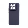 Connect Xiaomi 14 Pro Custodia in Silicone Premium Quality Magnetica Soft Touch Blu Mezzanotte