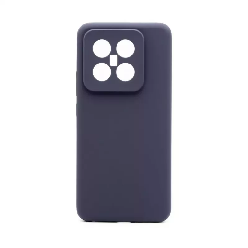 Connect Xiaomi 14 Pro Custodia in Silicone Premium Quality Magnetica Soft Touch Blu Mezzanotte