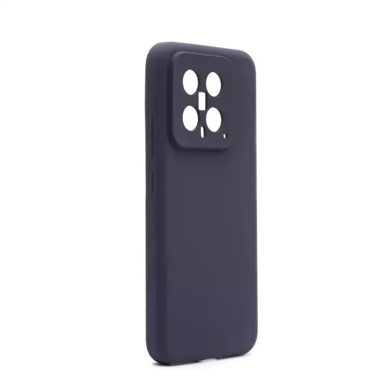 Connect Xiaomi 14 Pro Custodia in Silicone Premium Quality Magnetica Soft Touch Blu Mezzanotte