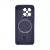 Connect Xiaomi 14 Pro Custodia in Silicone Premium Quality Magnetica Soft Touch Blu Mezzanotte