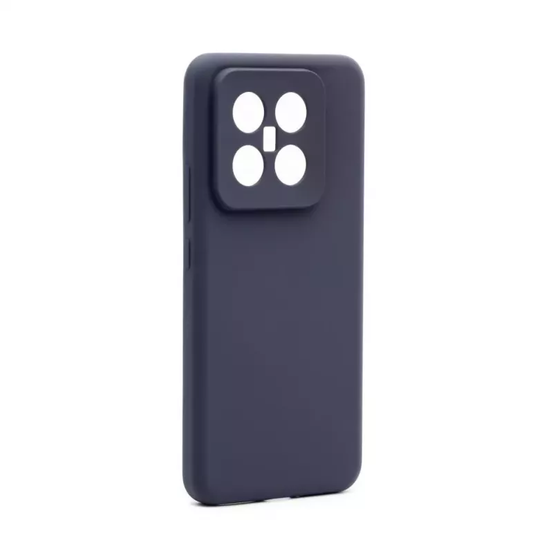 Connect Xiaomi 14 Pro Custodia in Silicone Premium Quality Magnetica Soft Touch Blu Mezzanotte