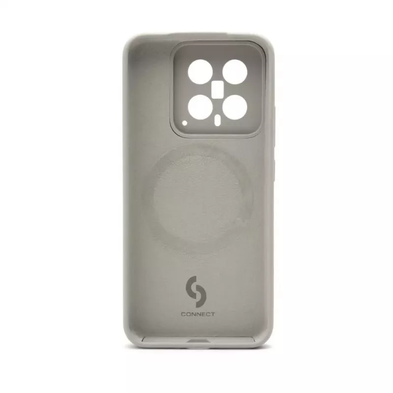 Connect Xiaomi 14 Custodia in Silicone Premium Quality Magnetica Soft Touch Grigio