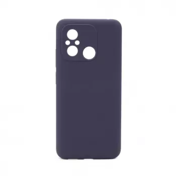 Connect Xiaomi Redmi 12C Custodia in Silicone Premium Quality Soft Touch Blu Mezzanotte