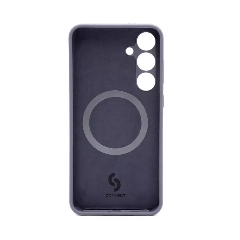 Connect Samsung Galaxy S24 Plus Custodia in silicone soft touch magnetica di qualità premium blu mezzanotte