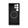 Connect Samsung Galaxy S24 Ultra Custodia in silicone soft touch magnetica di qualità premium nero
