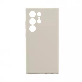 Connect Samsung Galaxy S24 Ultra Custodia in silicone soft touch magnetica di qualità premium grigio