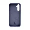 Connect Samsung Galaxy S23 FE Custodia in silicone soft touch MagSafe premium blu mezzanotte