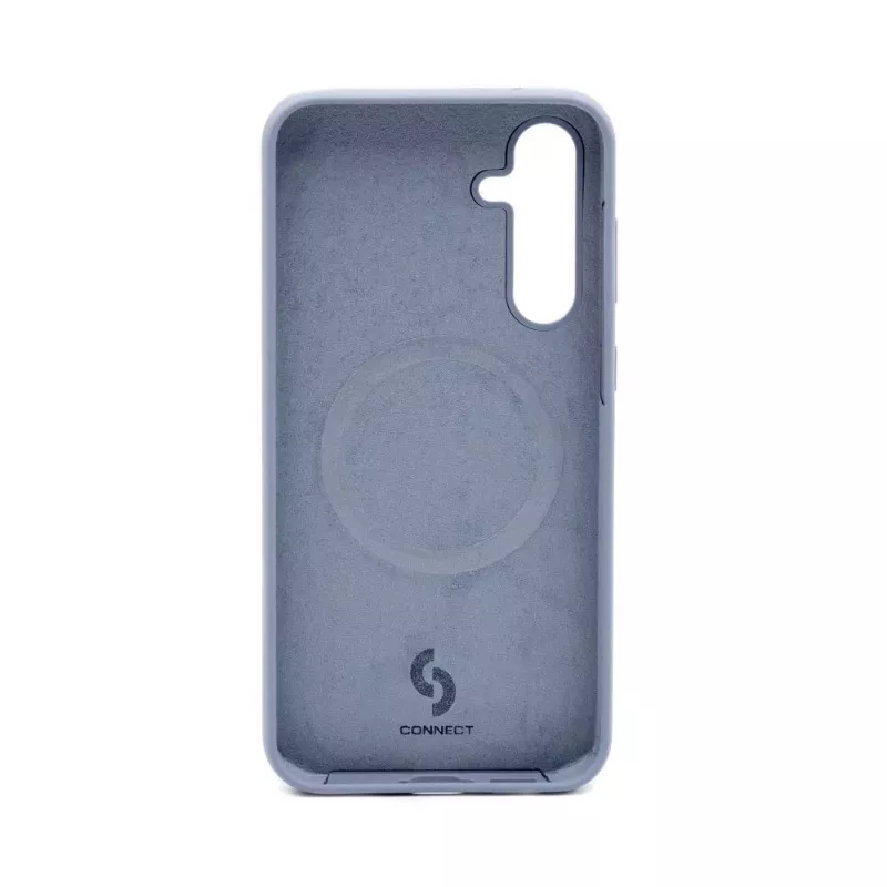 Connect Samsung Galaxy S23 FE Custodia in silicone soft touch magnetica di qualità premium grigio lavanda