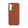 Connect Samsung Galaxy S23 FE Custodia in silicone soft touch magnetica di qualità premium marrone sella
