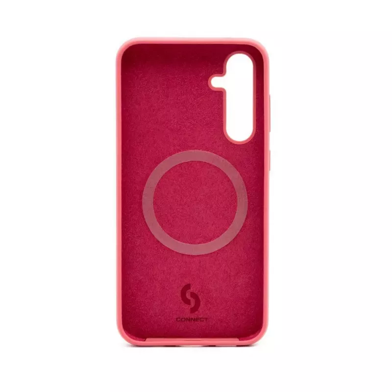 Connect Samsung Galaxy S23 FE Custodia in silicone soft touch magnetica di qualità premium camelia