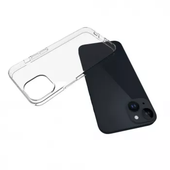 Connect Apple iPhone 15 Custodia in silicone trasparente 1,5mm TPU trasparente