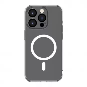 Connect Apple iPhone 15 Pro Max Custodia trasparente con protezione magnetica e fotocamera trasparente