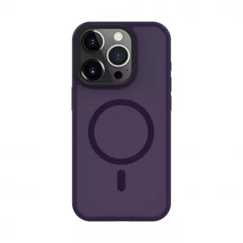 Connect Apple iPhone 14 Pro Max Custodia ibrida con magnete, PC+TPU, viola intenso