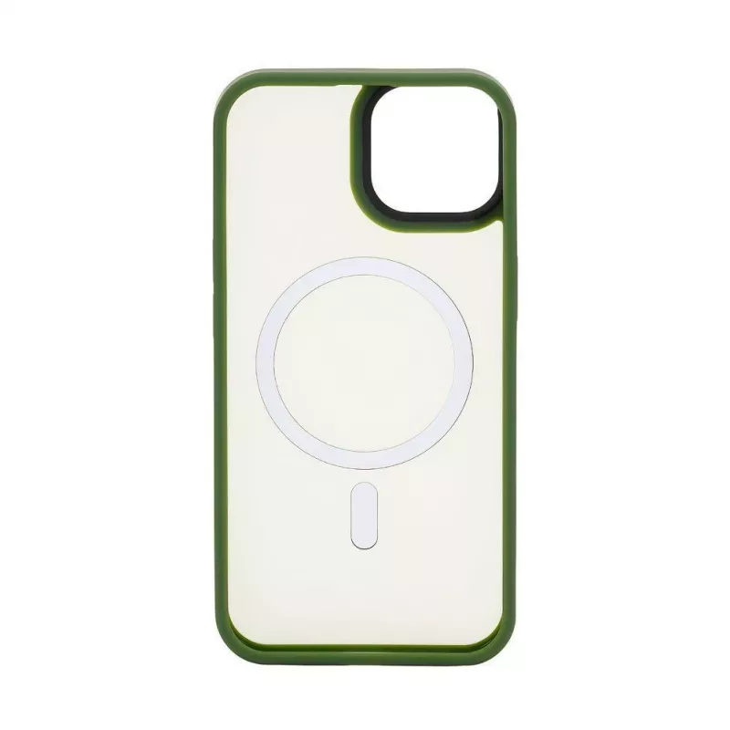 Connect Apple iPhone 15 Custodia ibrida con magnete PC+TPU verde