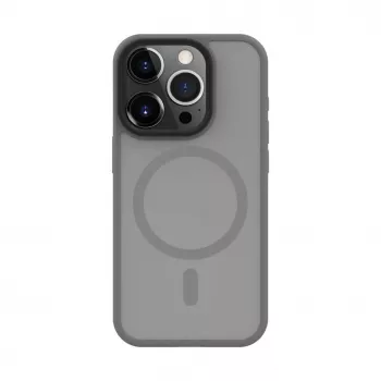 Connect Apple iPhone 15 Pro Custodia ibrida con magnete, PC+TPU, argento
