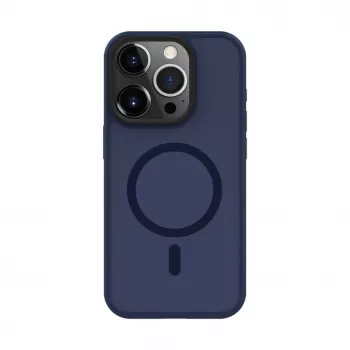 Connect Apple iPhone 15 Pro Max Custodia ibrida con magnete, PC+TPU, blu