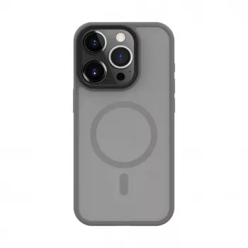 Connect Apple iPhone 15 Pro Max Custodia ibrida con magnete PC+TPU argento