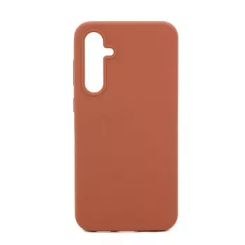 Evelatus Samsung Galaxy S24 Custodia in silicone Premium Soft Touch marrone