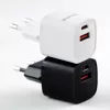 Evelatus Caricabatterie EU 30W Max USB-A e USB-C nero