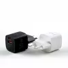 Evelatus Caricabatterie EU 30W Max USB-A e USB-C nero