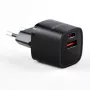 Evelatus Caricabatterie EU 30W Max USB-A e USB-C nero