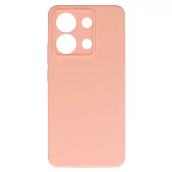 Connect Xiaomi Redmi Note 13 4G Custodia in silicone soft touch premium rosa sabbia