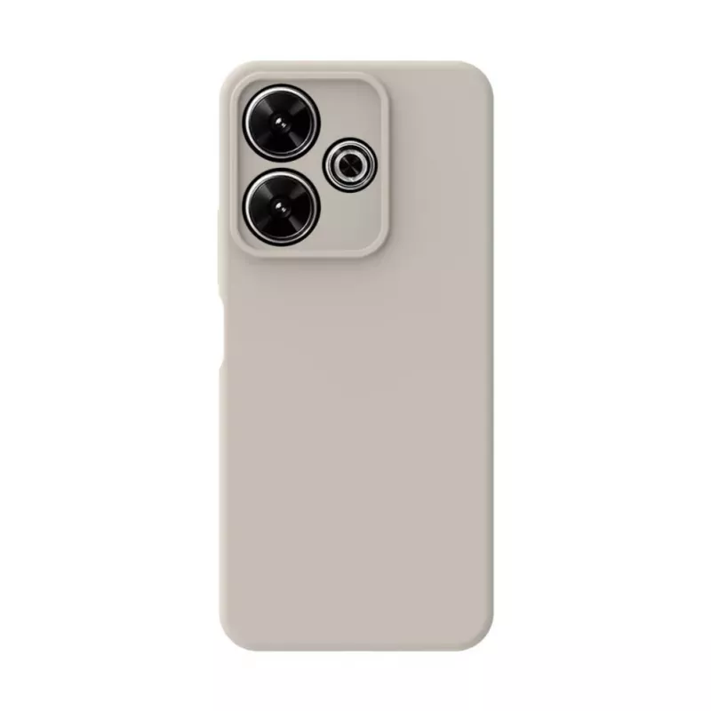 Connect Xiaomi Redmi Note 13 Pro Custodia in silicone soft touch premium argento
