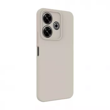 Connect Xiaomi Redmi Note 13 Pro Custodia in silicone soft touch premium argento