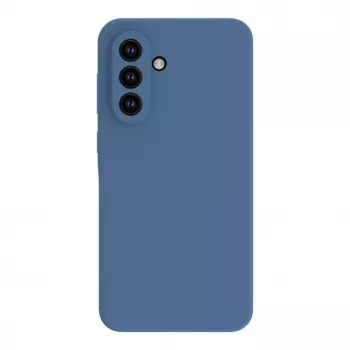 Connect Samsung Galaxy A35 5G Custodia in silicone soft touch premium blu mezzanotte