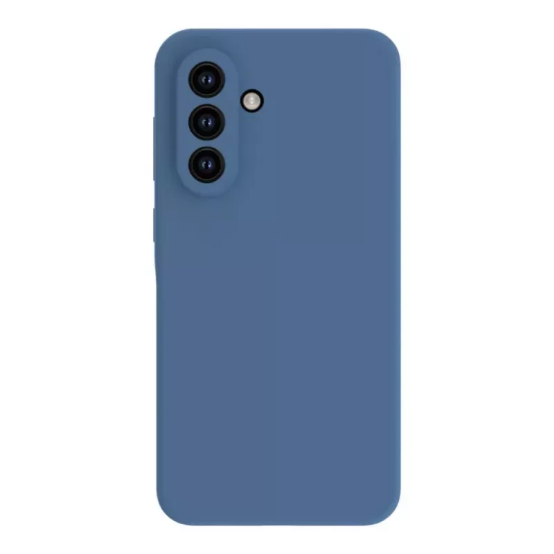 Connect Samsung Galaxy A35 5G Custodia in silicone soft touch premium blu mezzanotte