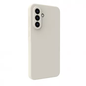 Connect Samsung Galaxy A35 5G Custodia in silicone soft touch premium argento