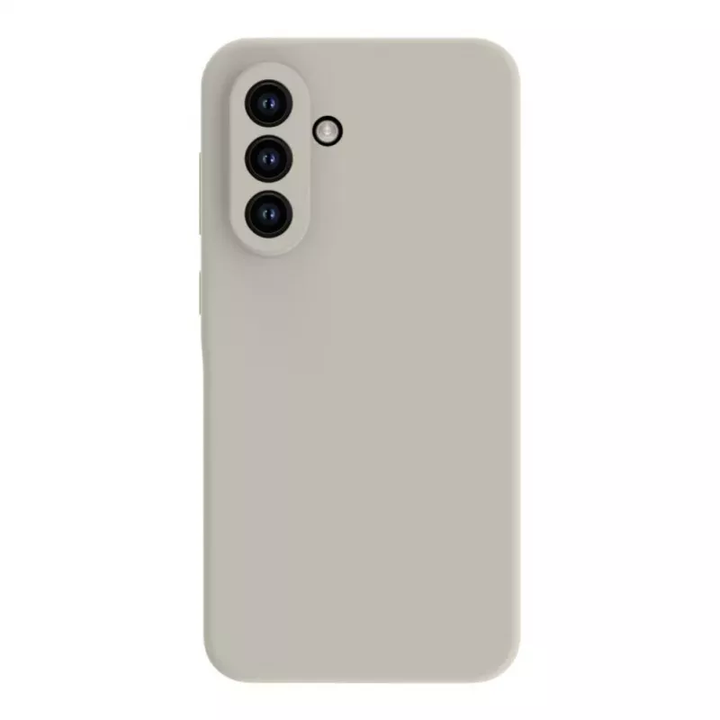 Connect Samsung Galaxy A55 5G Custodia in silicone soft touch premium argento