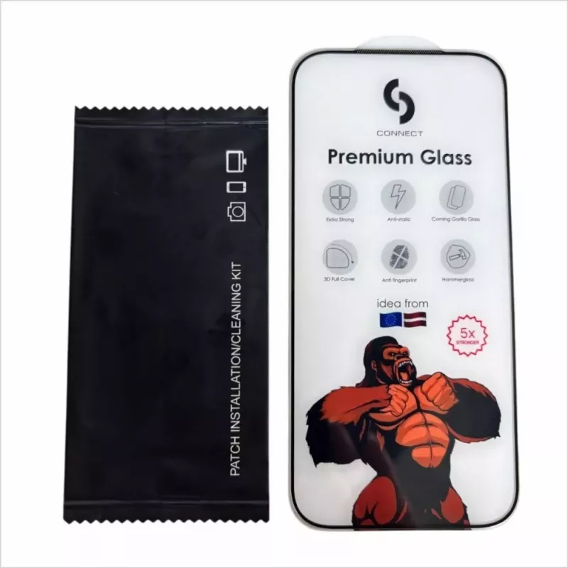 Connect Xiaomi Redmi Note 13 Pro 5G 2.5D Full Cover Japan Glue Glass Anti-Static Stronger Proteggi schermo