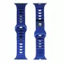 Evelatus Watch 42/44/45 Sport cinturino in silicone blu scuro